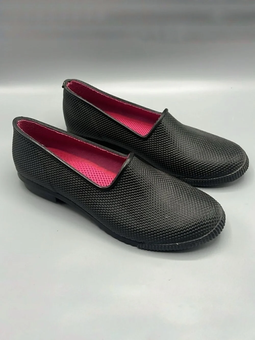 Cougar Ruby Black Waterproof Rain Rubber Slip On Shoes